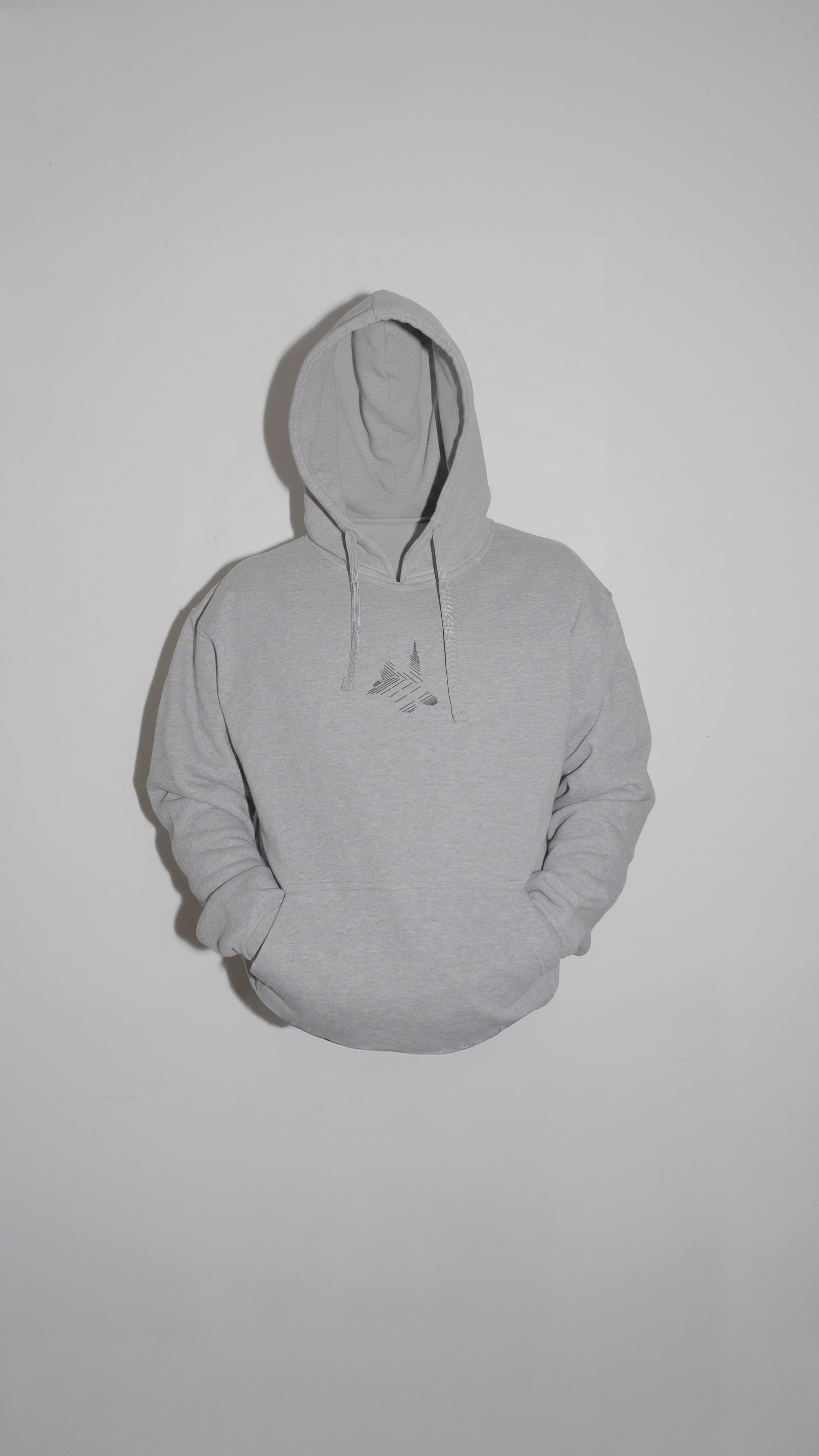 sweat à capuche gris