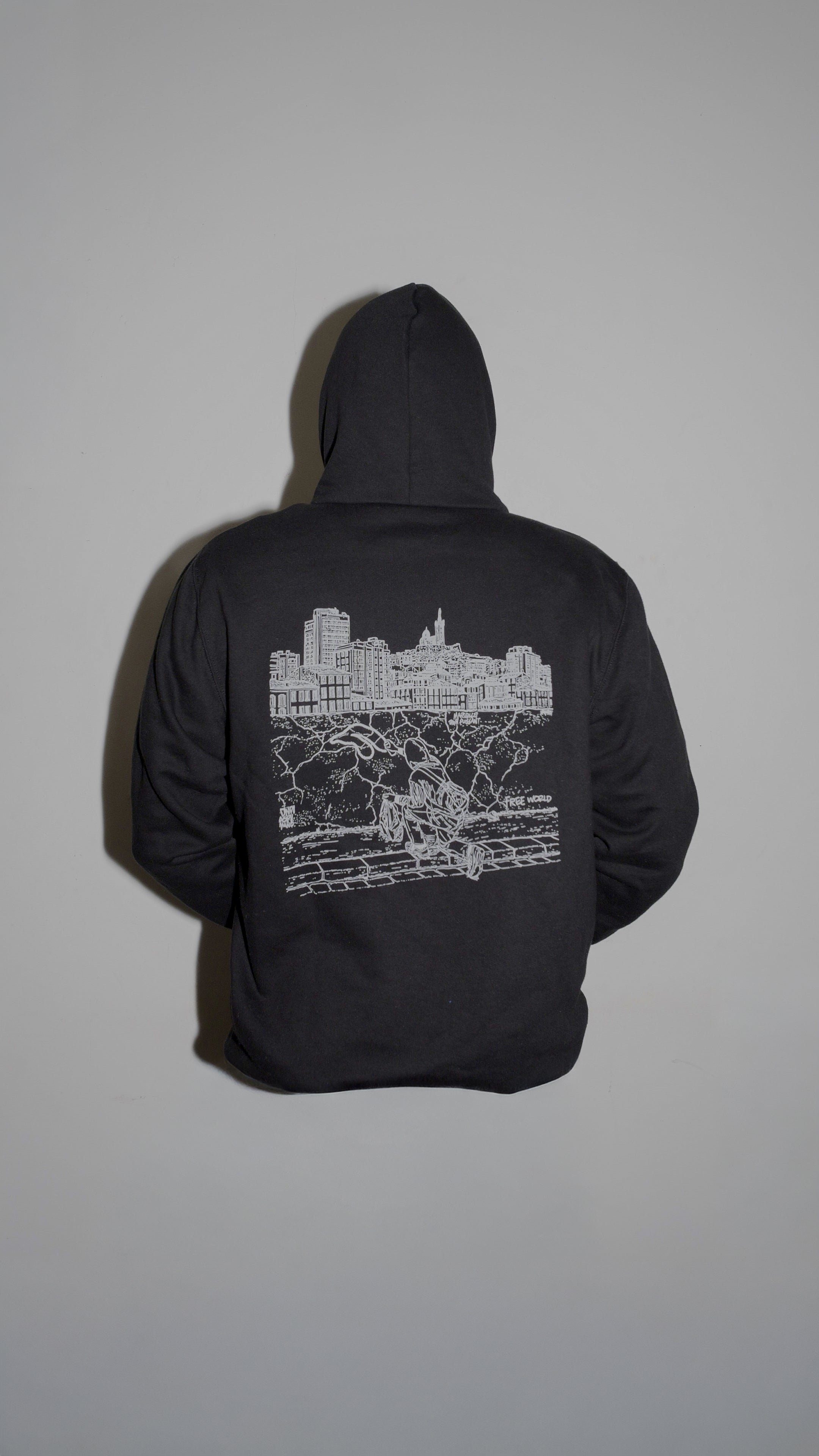 sweat à capuche noir